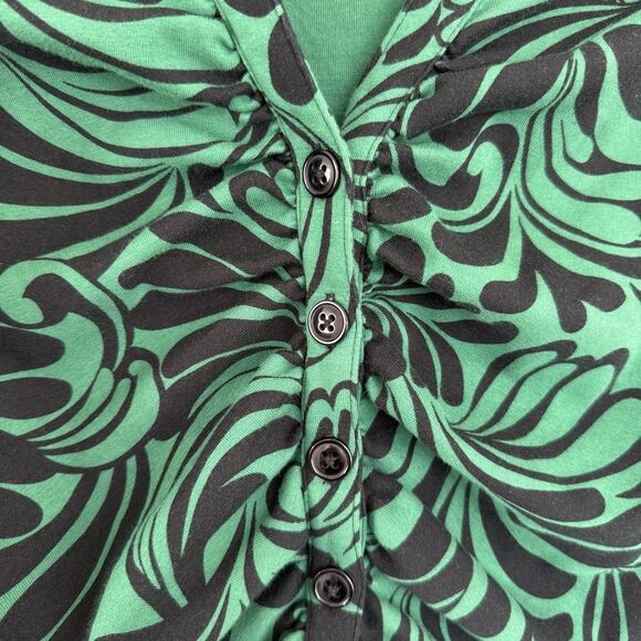 ANTHROPOLOGIE | button front printed longsleeve - Picture 4 of 10